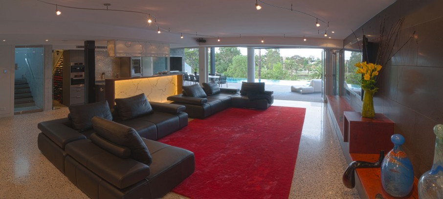 Spacious Maribyrnong Room Ultra Spacious Maribyrnong House Living Room Integrating A Large Red Carpet As A Focal Point Of The Room Dream Homes  Lavish And Breathtaking Contemporary Home With Spectacular Exterior Appearance