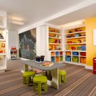Traditional Kids With Wide Traditional Kids Play Room With Yellow Wall White Shelves White Ceiling And Many Colorful Baskets Kids Room 21 Cool Modern Kids Room With Colorful Furniture Touches