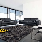 Living Room Rug Amazing Living Room With Brown Rug Roche Bobois Grey Sofas Glossy White Wall And Grey Floor Dream Homes Stunning And Elegant Living Room With Futuristic Modern Furniture