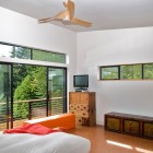 Ph 1 Vintage Comfy PH 1 Bedroom With Vintage Cabinets, Simple Bench In Accent Orange And Modern White Bed With Red Throw Architecture Elegant And Beautiful House Design In Contemporary Interior And Exterior
