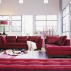 Living Room Purple Fascinating Living Room Interior With Purple Roche Bobois Hardwood Floor Many Glass Windows And White Wall Dream Homes Stunning And Elegant Living Room With Futuristic Modern Furniture