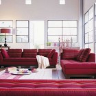 Living Room Purple Fascinating Living Room Interior With Purple Roche Bobois Hardwood Floor Many Glass Windows And White Wall Dream Homes Stunning And Elegant Living Room With Futuristic Modern Furniture