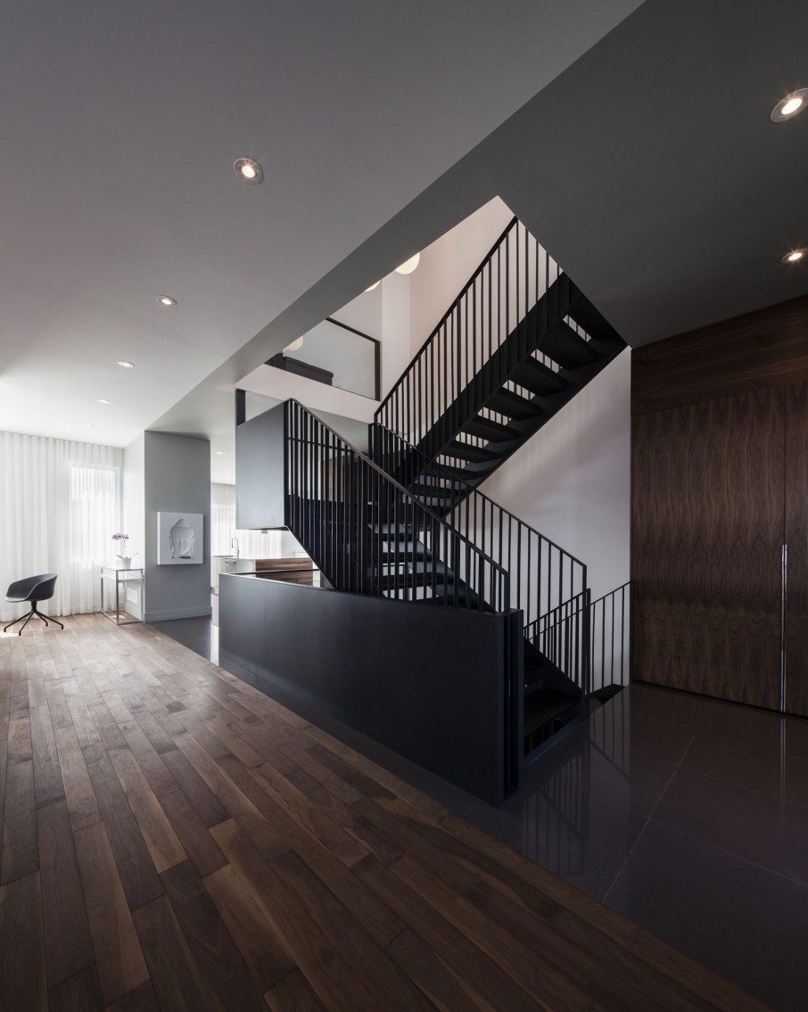 Black Staircase Residence Glorious Black Staircase Concept Of Residence Nguyen Living Space Interior Design Illuminated By Recessed Lamps Dream Homes Luxurious And Beautiful Interior Design For Elegant Contemporary Homes