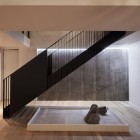 Modern Dark Built Gorgeous Modern Dark Staircase Setting Built On The Center Part Of Residence Nguyen Home With Empty Space Surrounding It Dream Homes Luxurious And Beautiful Interior Design For Elegant Contemporary Homes