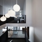 Ball Shaped Arranged Inspiring Ball Shaped Pendants Lighting Arranged As A Unit To Illuminate Residence Nguyen Home Double Height Staircase Area Dream Homes Luxurious And Beautiful Interior Design For Elegant Contemporary Homes