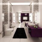 Unique Bathroom Daymon Luxurious Unique Bathroom Designs By Daymon Studio And Semsa Bilge Involving Low Purple Vanity With White Vessels Bathroom Wonderful Dream Bathroom Ideas Making Your Cute Bathrooms