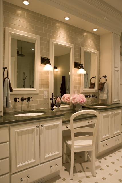 Bathroom Vanities Dark Classic Bathroom Vanities Lowes With Dark Marble Countertop Shiny Wall Lights Rectangular Mirrors White Chair Lovely Fake Flower Bathroom Stunning Bathroom Vanities Lowes Applied For Your Powder Room