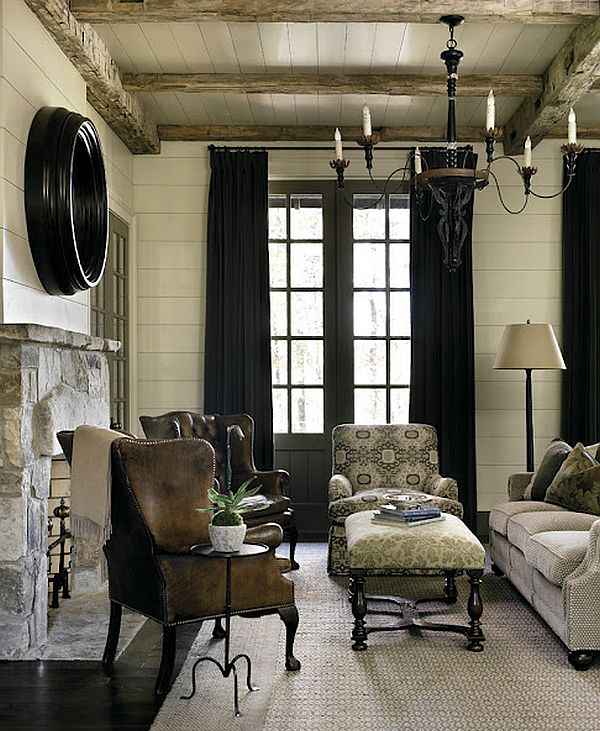 Luxury Rustic Ridge Elegant Luxury Rustic Interiors Blue Ridge Mountains Home Design Interior In Living Room With Stone Fireplace Ideas Decoration Wonderful Rustic Mountain Home With Elegant Classic Interiors