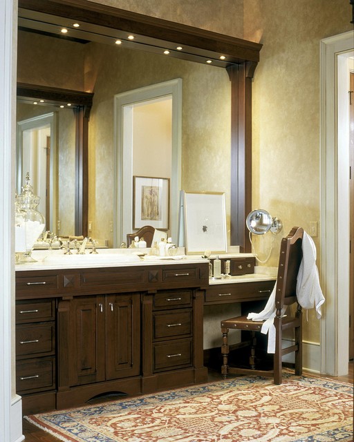 Bathroom Vanities Of Exclusive Bathroom Vanities Lowes Made Of Wood Classic Carpet On Wood Floor Antique Chair Large Mirror Shiny Wall Light Bathroom Stunning Bathroom Vanities Lowes Applied For Your Powder Room