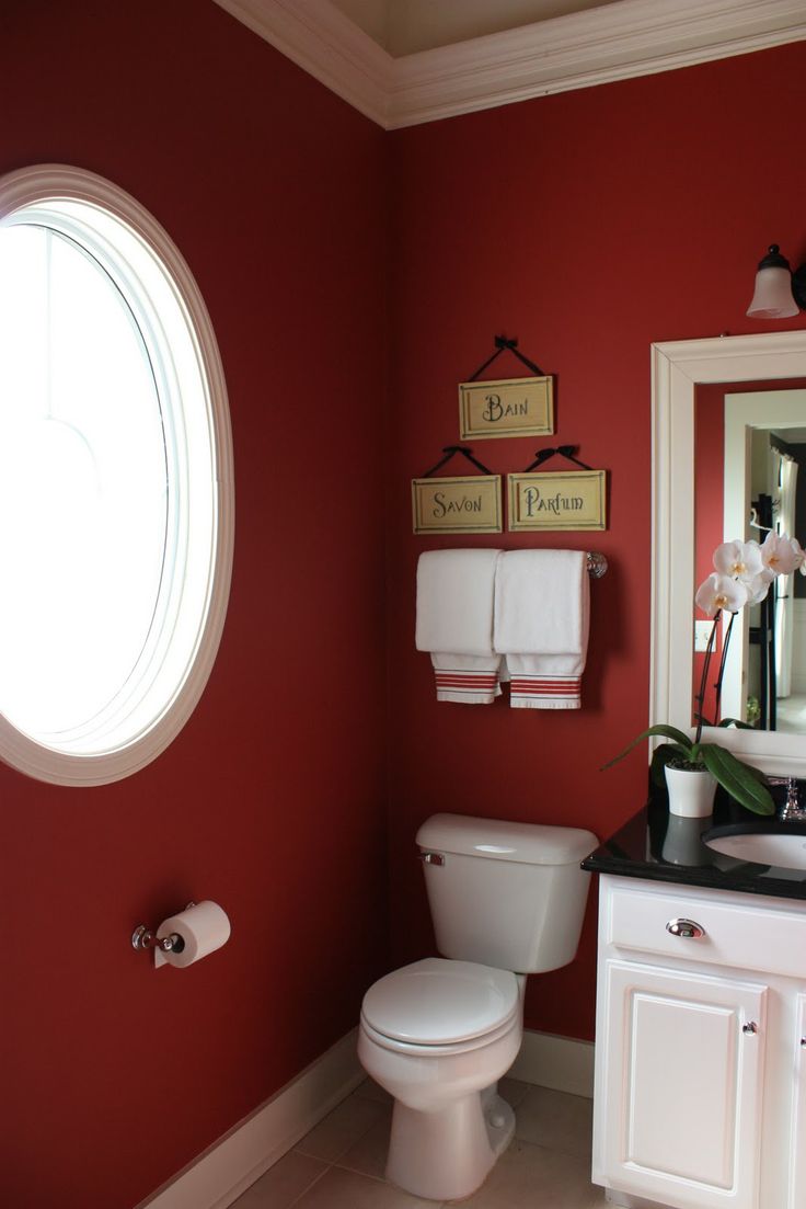 Bathroom With Seat Magnificent Red Bathroom With Wonderful White Toilet Seat And Vanity Units Bathroom Gorgeous Bathroom Decorating Ideas To Keep The Elegant Interior In Style