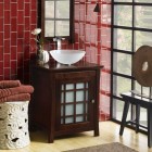 Brown Vanity Bowl Remarkable Dark Brown Vanity With Stunning Glass Bowl Sink Bathroom Gorgeous Bathroom Decorating Ideas To Keep The Elegant Interior In Style