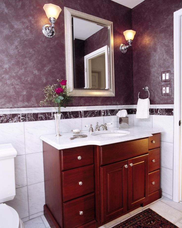 In Brown Completed Vanity In Impressive Brown And White Completed With Astonishing Mirror And Ring Towel Rack Bathroom Gorgeous Bathroom Decorating Ideas To Keep The Elegant Interior In Style