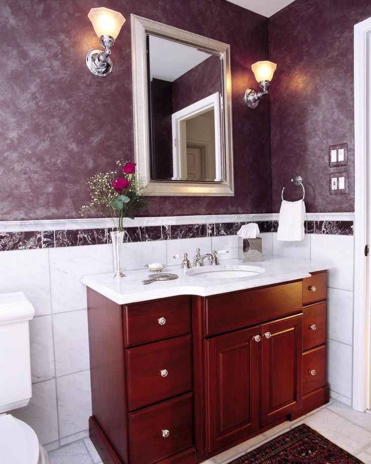 In Brown Completed Vanity In Impressive Brown And White Completed With Astonishing Mirror And Ring Towel Rack Bathroom  Gorgeous Bathroom Decorating Ideas To Keep The Elegant Interior In Style